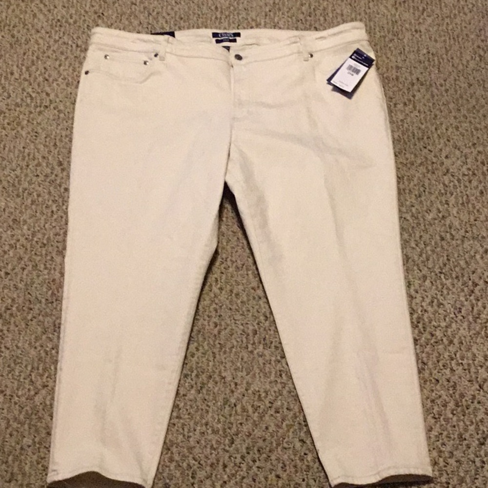 Women’s Plus Size Chaps Slimming Fit Ankle Jeans